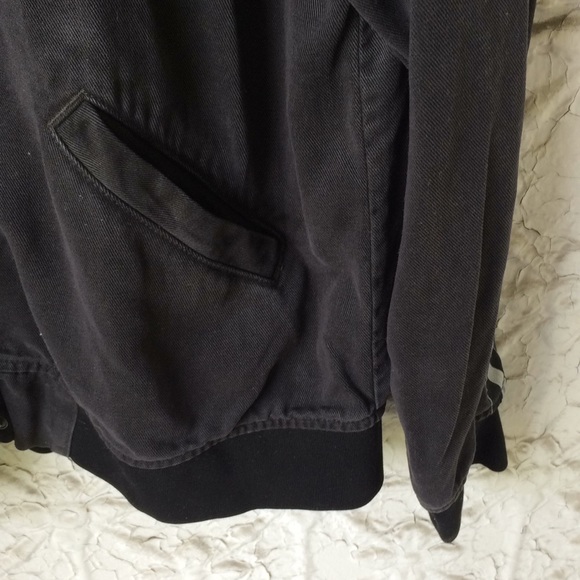 Hudson Jeans Nova Varsity Striped Bomber Jacket - Picture 4 of 8